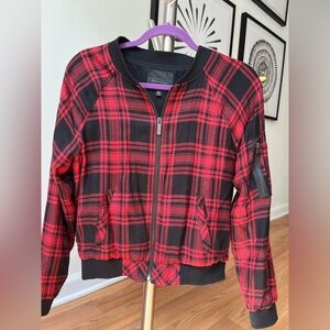 Sanctuary Plaid Bomber